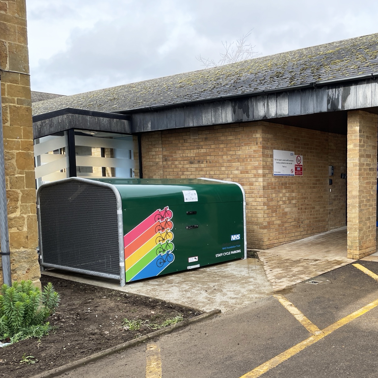 Oxford NHS Bike Hangar